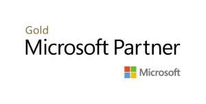 Persepta's Microsoft Gold Partner certification logo showcasing expertise in Microsoft technologies