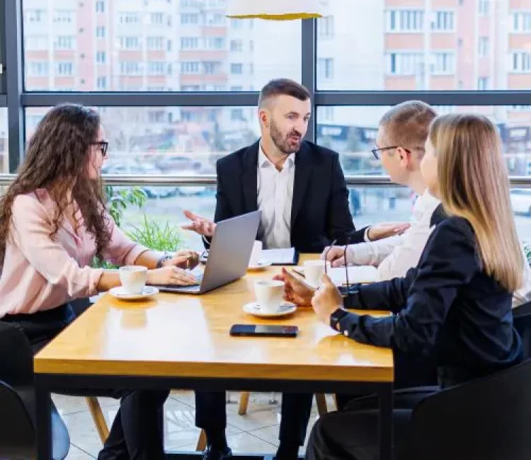 persepta ai data analytics strategy Persepta consultants discussing AI data analytics and digital transformation solutions